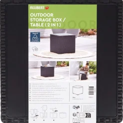 Merk Tuinmeubelen^Allibert 2-In-1 Opbergbox En Tafeltje