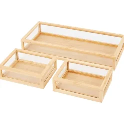 Merk Woonaccessoires^Bamboe Opbergbakjes