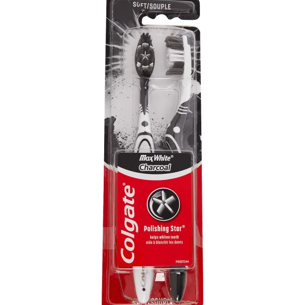 Colgate Mondverzorging^Maxwhite Tandenborstels Charcoal Polishing Star