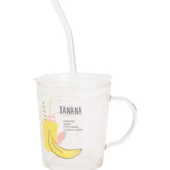 Merk Servies^Drinkglas Met Deksel En Rietje