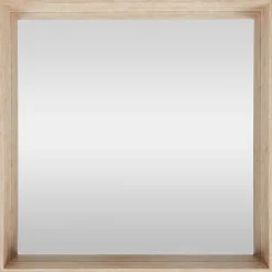 Merk Wanddecoratie^Houten Spiegel