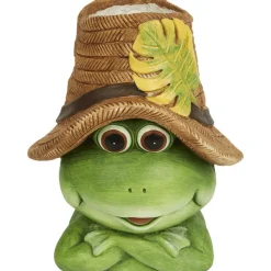 Merk Bloempotten^Kikker- Of Kabouterbloempot