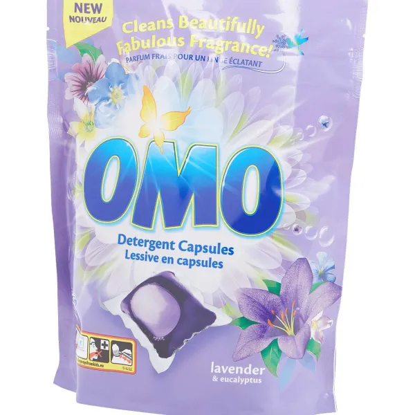 Omo Afwas- & Wasmiddelen^Wascapsules Lavendel & Eucalyptus