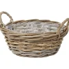 Merk Woonaccessoires^Rieten Bloemenmand