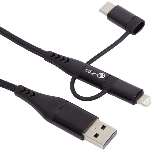 Sologic Kabels & Splitters^3-In-1 Laad- En Datakabel