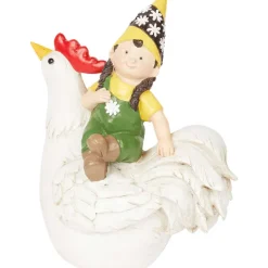 Merk Tuindecoratie^Tuinbeeldje Dier Met Kind